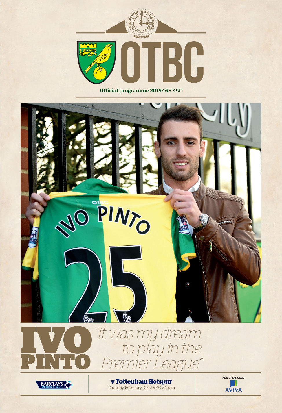 NORWICH CITY v TOTTENHAM HOTSPUR 2015/16
